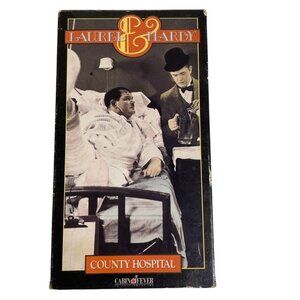 Laurel and Hardy County Hospital Vintage Comedy VHS Tape 1932 u